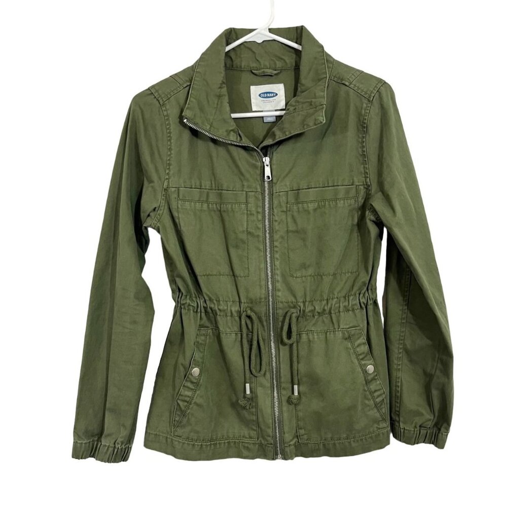 Old Navy Green Twill Utility‎ Jacket Twilight core Bella Swan New Moon Size XS